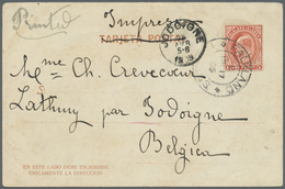 Br Falklandinseln: 1904. Argentina Picture Post Card Addressed To Belgium Bearing Falkland SG 44, 1d Ve - Falkland Islands