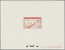 (*) Fezzan: 1951, Airmails, 100fr. And 200fr. Each As Epreuve De Luxe (200fr. Creased). Maury PA8/9 - Storia Postale