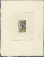 (*) Fezzan: 1951, Charity Issue, Both Values As Epreuve D'artiste, Multi-coloured Design, With Signature - Brieven En Documenten