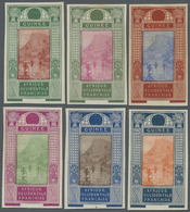 (*) Französisch-Guinea: 1913, Landscapes, Six Color Proofs, Without Declaration Of Value In The Cartridg - Altri & Non Classificati