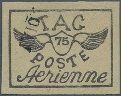 O Französisch-Guyana - Flugmarken (T.A.G.): 1921, T.A.G, 75c Black On Yellow, Used With Cancellation " - Briefe U. Dokumente