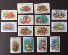 St. Kitts 1984 Marine Life  POSTAGE FEE TO BE ADDED ON ALL ITEMS - Andere-Oceanië