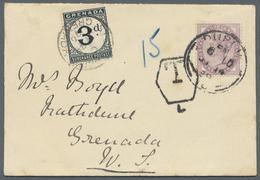 Br Grenada: 1896. Envelope Addressed To The West Indies Bearing Great Britain SG 172, 1d Lilac Tied By - Grenada (...-1974)