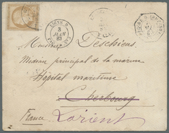 Br Guadeloupe: 1883. Military Mail Envelope Endorsed 'Correspondance Militaire' And Signed By The Comma - Briefe U. Dokumente