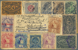 Br Guatemala: 1901, Postcard Written In Hamburg And Carried By Ship Via Venezuela And Guatemala To Mexi - Guatemala