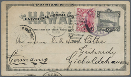 GA Hawaii - Ganzsachen: 1889/1928, Postal Stationery Postcard With Additional Franking From Waianae To - Hawaï