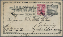 GA Hawaii - Ganzsachen: 1889/1928, Postal Stationery Postcard With Additional Franking From Waianae To - Hawaii