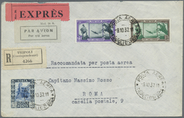 Br Italienische Kolonien - Gemeinschaftsausgaben: 1932, Airmail L 2,55 And L 4,50 And Additional Franki - Emissions Générales