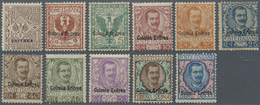 * Italienisch-Eritrea: 1893, Definitives 1c. To 5l., Complete Set Of Eleven Values, Mint O.g., Partly - Erythrée