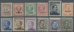 ** Italienisch-Libyen: 1912, Definitives "Coat Of Arms/Vittorio Emanuele", 1c. To 10l., Complete Set Of - Libyen