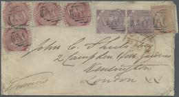 Br Jamaica: 1873, Cover From KINGSTON To London, Bearing 2 D (49, 4 D, 6 D (2) Of The Crown Cc Watermar - Jamaique (1962-...)