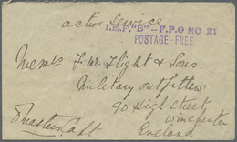 Br Kenia - Britisch Ostafrika: 1915. Stampless Envelope Addressed To England Endorsed 'On Active Servic - Britisch-Ostafrika