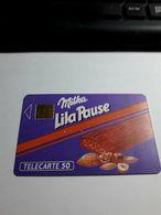 TELECARTE 50  CHOCOLAT MILKA LILA PAUSE 10/90 (1 500 000 U) - 1990