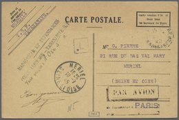 Br Madagaskar: 1945 Private Airmail Postcard For Airmail To Paris, Sent From The Capital To Meriel, Fra - Altri & Non Classificati