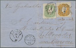 Br Marokko: 1866. Envelope (folded) Addressed To 'S. Carstensen, H.B. Majesty's Vice Consul, Mogador, M - Morocco (1956-...)