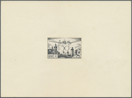 (*) Marokko: 1931, Definitives "Views Of Morocco", Design "Amphitheater", Four Single Die Proofs With Bl - Morocco (1956-...)