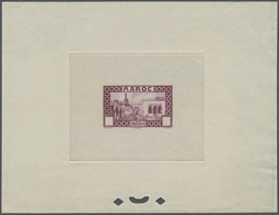 (*) Marokko: 1933, Definitives "Views Of Morocco", 1c. To 20fr., Complete Set Of 24 Values, Epreuve With - Maroc (1956-...)