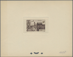 (*) Marokko: 1947/1948, 10fr. Fes, Group Of Six Epreuve In Differing Colours (partly Some Striated Tonin - Marokko (1956-...)