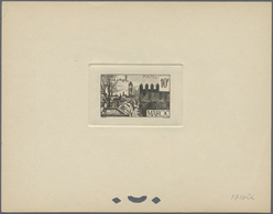 (*) Marokko: 1947/1948, 10fr. Fes, Group Of Six Epreuve In Differing Colours (partly Some Striated Tonin - Maroc (1956-...)