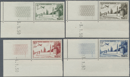 ** Marokko: 1950, French Morocco. Non-issued Airmail Set "Monument Du Général Leclerc A Temara" (4 Valu - Morocco (1956-...)