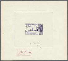 (*) Marokko: 1952, General Leclerc Monument In Temara, Not Issued, Epreuve D'artiste 10fr. + 20fr. Viole - Morocco (1956-...)