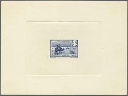 (*) Mauretanien: 1941, Petain/Ox Caravan, Epreuve In Ultramarine And Blank Value Field. Maury Refers To - Mauretanien (1960-...)