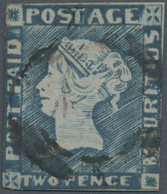 O Mauritius: 1848, 2d. Blue, Worn Impression, Pos. 6, With Faults. Certificate BPA. SG £1700 - Mauritius (...-1967)