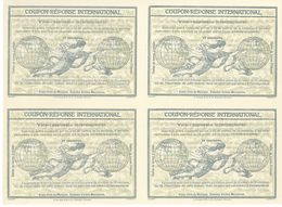 GA Mexiko: Design "Rome" 1906 International Reply Coupon As Block Of Four 12 C. Estados Unidos Mexicano - Mexico