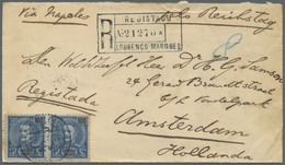 Br Mocambique - Provinzausgaben: Lourenco Marques: 1901. Registered Envelope To Holland Bearing Yvert 4 - Lourenco Marques