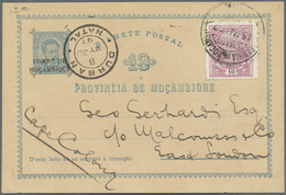 GA Mocambique - Provinzausgaben: Mocambique-Gesellschaft: 1897, Stationery Card 10 R "COMPAN.A DE MOCAM - Mosambik