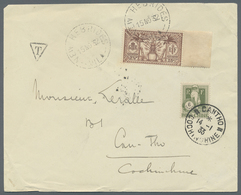 Br Neue Hebriden: 1932. Envelope To Cochinchina Bearing French New Hebrides SG F45, 2Sc (2½d) Brown, Un - Other & Unclassified