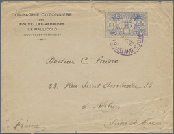 Br Neue Hebriden: 1936. Envelope (creased, Folded, Parts Of Flap Missing) Written From Mallicolo Lsland - Autres & Non Classés