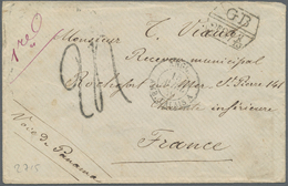 Br Neukaledonien: 1859. Envelope (tears) To France From The 'Viaud' Correspondence (No 1) With Octagona - Other & Unclassified