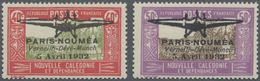 * Neukaledonien: 1932, Erstflug Paris-Noumea, Komplette Ausgabe, Ungebraucht Mit Orginalgummi Und Falz - Altri & Non Classificati