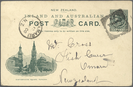 GA Neuseeland - Ganzsachen: 1900/1901, Pictorial Stat. Postcards QV 1d. Green Complete Set With Nine Di - Interi Postali