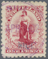 O Niue: 1902, 1 P. Carmine Pink With Green-blue Overprint "NIUE", Used, Superb, Opinion Holcombe, (Mi€ - Niue