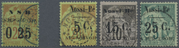 O Nossi-Be - Portomarken: 1891, Nossi-Bé (Madagascar), Four Different Surcharge Stampes, Three Postage - Andere & Zonder Classificatie