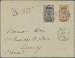 Br Obersenegal-Niger: 1914, Registered Letter With 25 And 75 Cent. From BAMAKO B.P. 31 JUIL 14 To Franc - Altri & Non Classificati