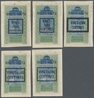 Brfst Obervolta / Burkina Faso: 1922, VINGT-CINQ-CENTIMES On 2 F. Blue And Green Tuareg With Overprint, Fi - Burkina Faso (1984-...)