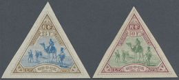 * Obock: 1894, 25 Fr. Palebrown/blue And 50 Fr. Lilac Red/green, Both Mint LH, VF, Signed Brun (Yvert - Sonstige & Ohne Zuordnung