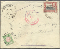 Br Ostafrikanische Gemeinschaft: 1937. Envelope Addressed To New Zealand Bearing Kenya Uganda SG 113, 1 - Brits Oost-Afrika