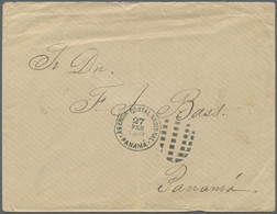 Br Panama: 1893. Stampless Envelope (bend) Addressed To 'Captain Bass, Agent Pacific Steam Navigation C - Panama