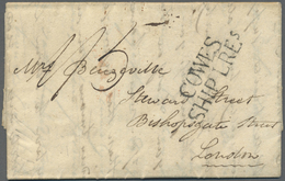 Br Peru: 1821, Folded Letter From HUAURA (near Lima) Marked With "1/5" Postal Rate And A Good Strike Of - Perù