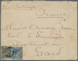 Br Puerto Rico: 1879. Mourning Envelope (creases) To France Bearing Yvert 25, 15c Black/grey And Yvert - Porto Rico