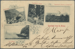 Br St. Helena: 1902. Registered Picture Post Card 'Various Views Of Saint Helena' Written By 'Commandan - Isola Di Sant'Elena