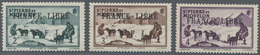 */** St. Pierre Und Miquelon: 1941, 2 C., 3 C. And 4 C. With Overprint "FRANCE LIBRE", Unused, 4 C. Mint - Andere & Zonder Classificatie