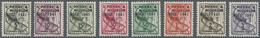 ** St. Pierre Und Miquelon - Portomarken: 1941, 5 C. - 3 Fr. With Overprint "NOÉL 1941/FNL", Set With 8 - Timbres-taxe