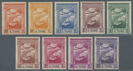 * St. Thomas Und Prinzeninsel - Sao Thome E Principe: 1938, Flugpostsatz Kpl. Von 10 Cent. Bis. 10 Esc - São Tomé Und Príncipe