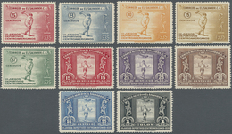 * El Salvador: 1935, 5 C To 1 Colon Airmail Stamps, Complete Set Unused - Salvador