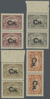 */(*) SCADTA - Länder-Aufdrucke: 1923, CHILE: Colombia Airmail Issue With Black Handstamp 'CH.' Complete S - Aerei